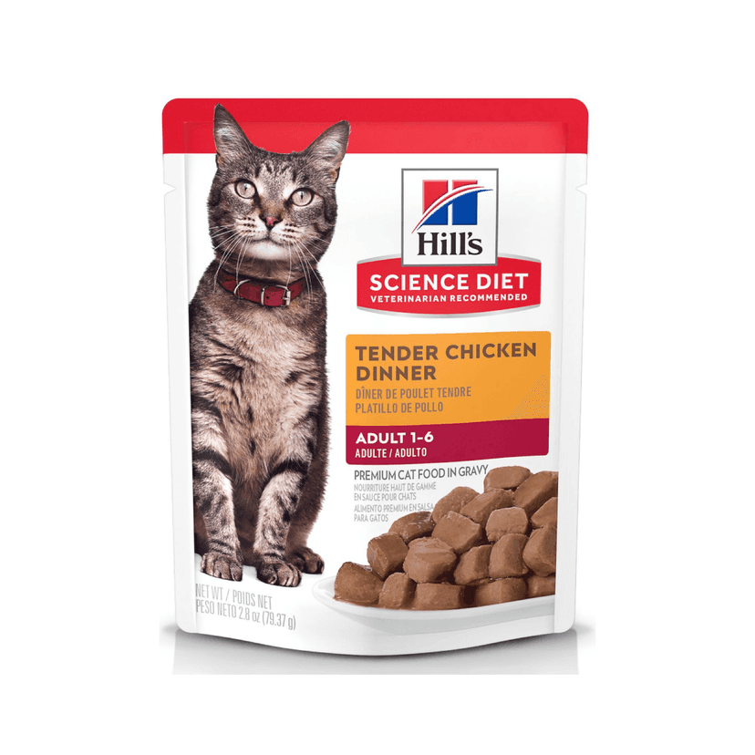 Comida Húmeda en pouch para gato adulto platillo de pollo