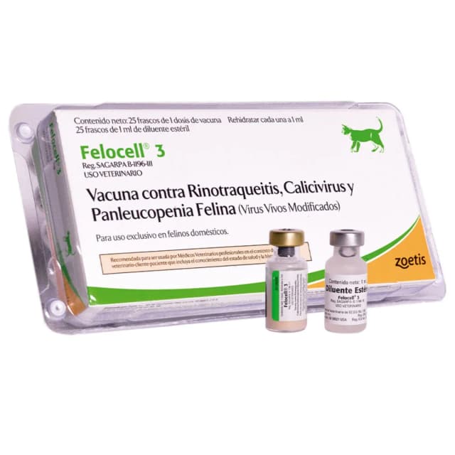 Vacuna para gato Felocel CVR - Triple Felina Cepas Vivas