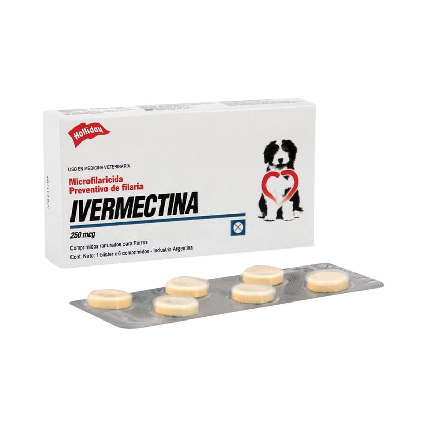 Ivermectina Desparasitante Perros 250mg 60 Tabletas