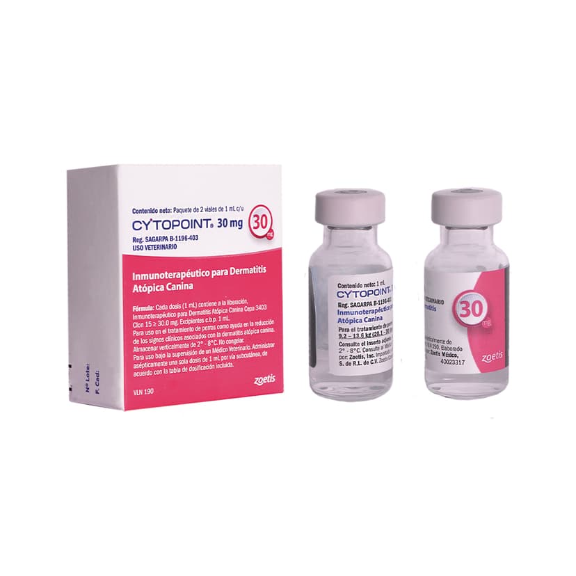 Inmunoterapieutico Para dermatitis Atópica Cytopoint Perros 30 Mg 2 Vial - Imagen 2 de 3