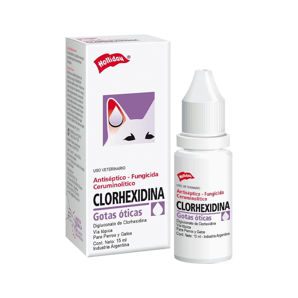 Clorhexidina Gotas Óticas Perros y Gatos 15ml