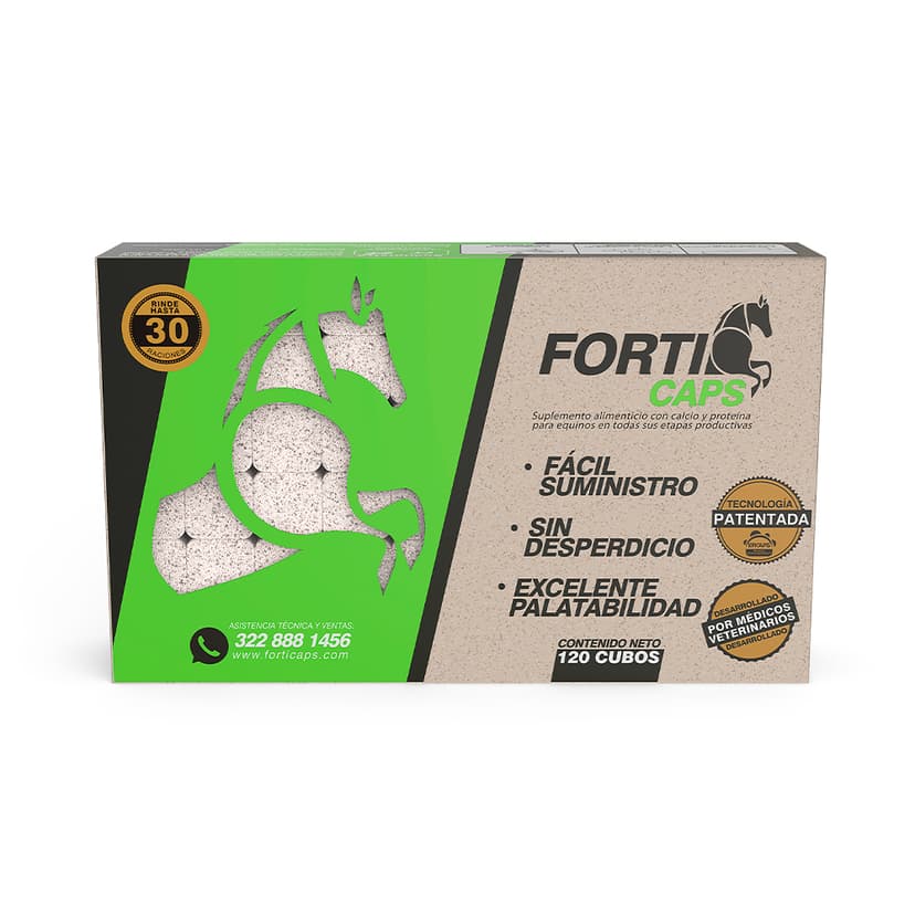 Suplemento para caballo Forticaps Comprimidos