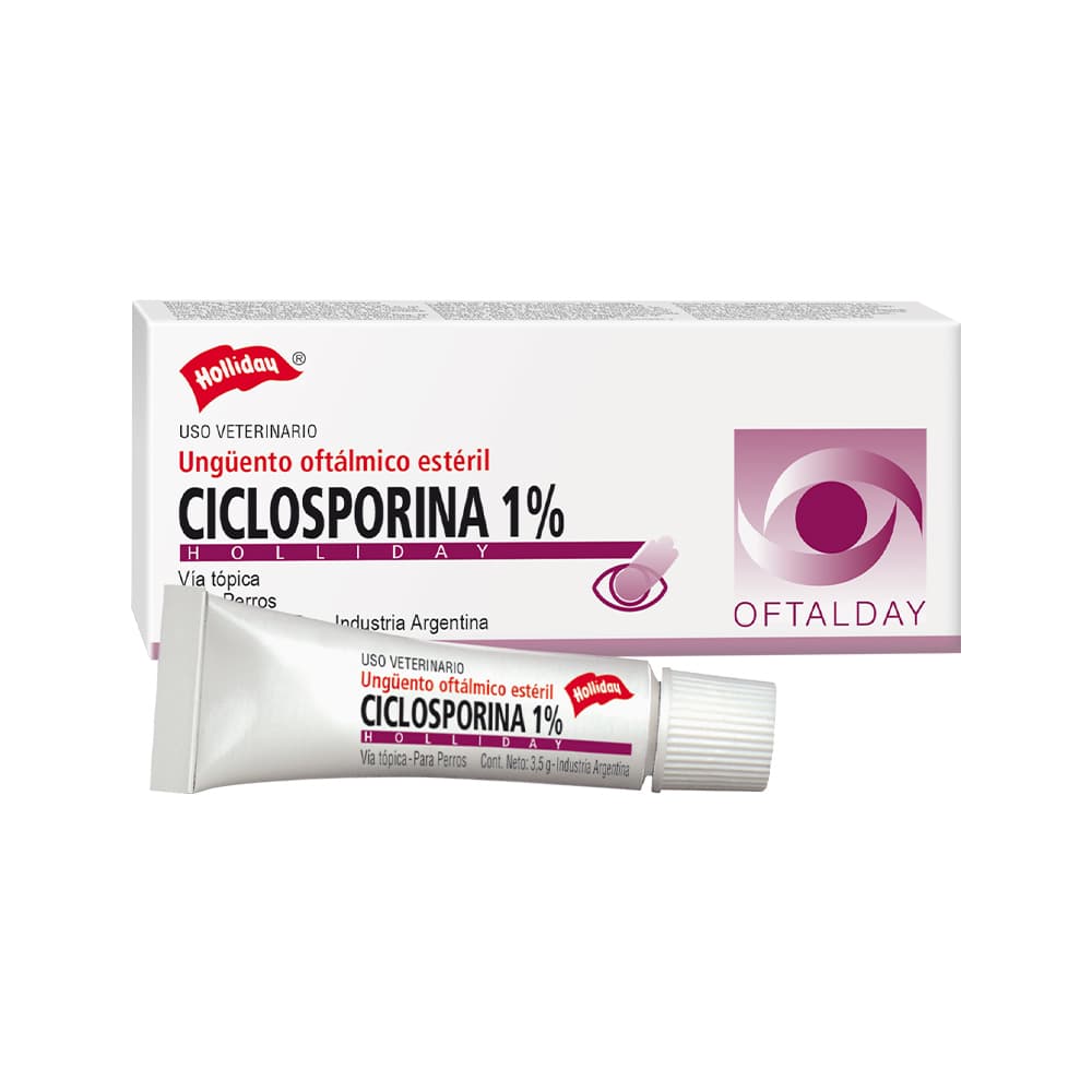 Ciclosporina Ungüento Oftálmico Perro y Gato 1% 3.5mg