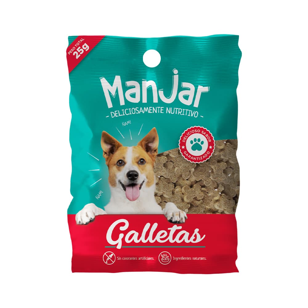 Galletas Para Perro Manjar Adulto 25 G 1