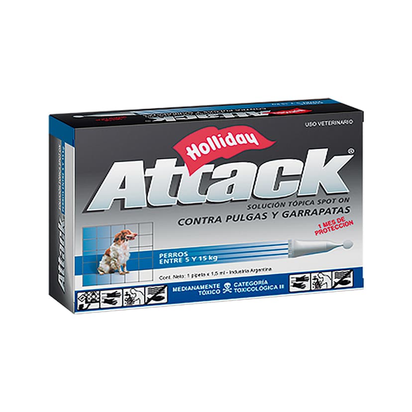 Desparasitante Externo para perro Attack 1,5ml (5 a 15 Kg)