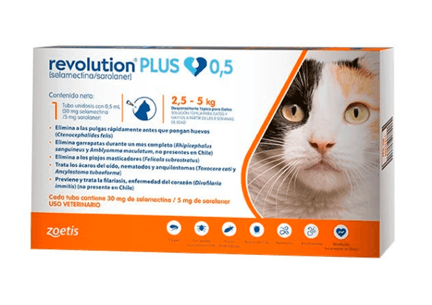 Antiparasitario Tópico Zoetis Revolution Plus para Gato 0,5 ml