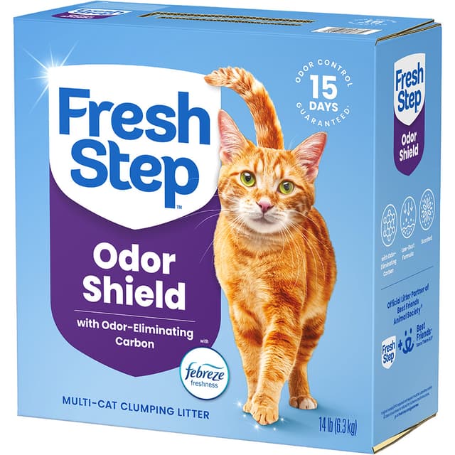 Arena para gato Fresh Step Multi Cat Aglomerante con Febreze