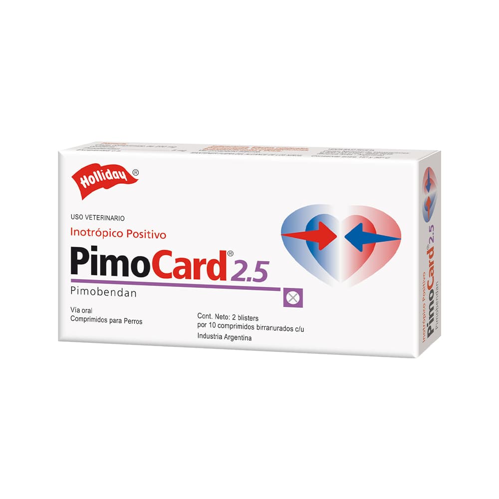 Pimocard Perros 2,5mg 20 Tabletas