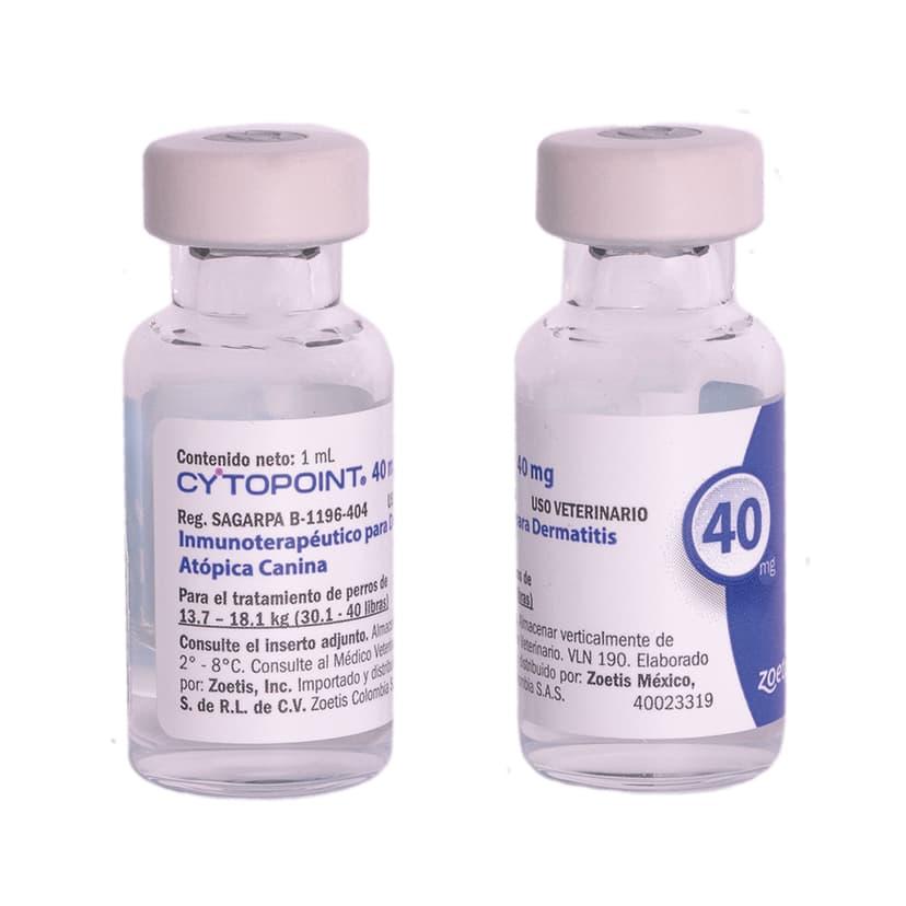 Inmunoterapieutico Para dermatitis Atópica Cytopoint Perros 40 Mg 2 Vial - Imagen 3 de 3