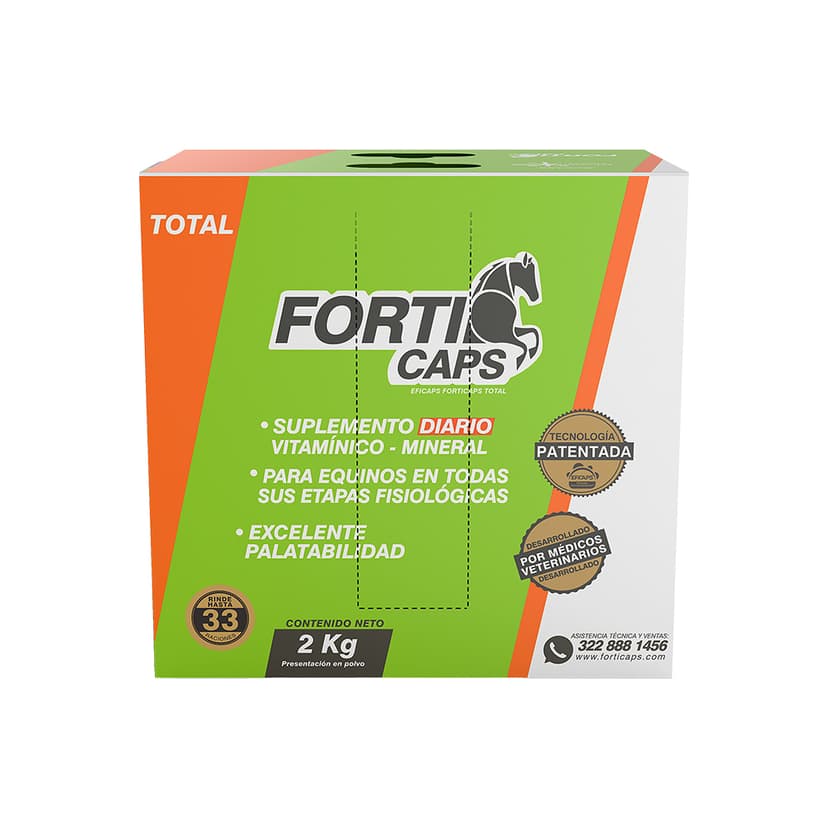Suplemento para caballo Forticaps Total