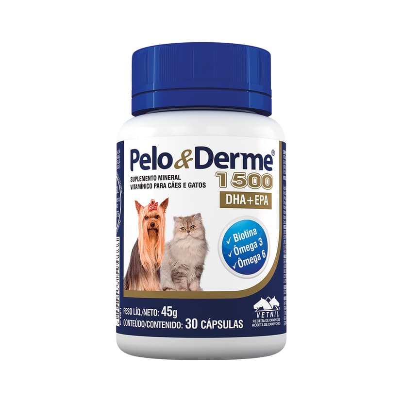 Suplemento Dermatológico Pelo y Derme 1500