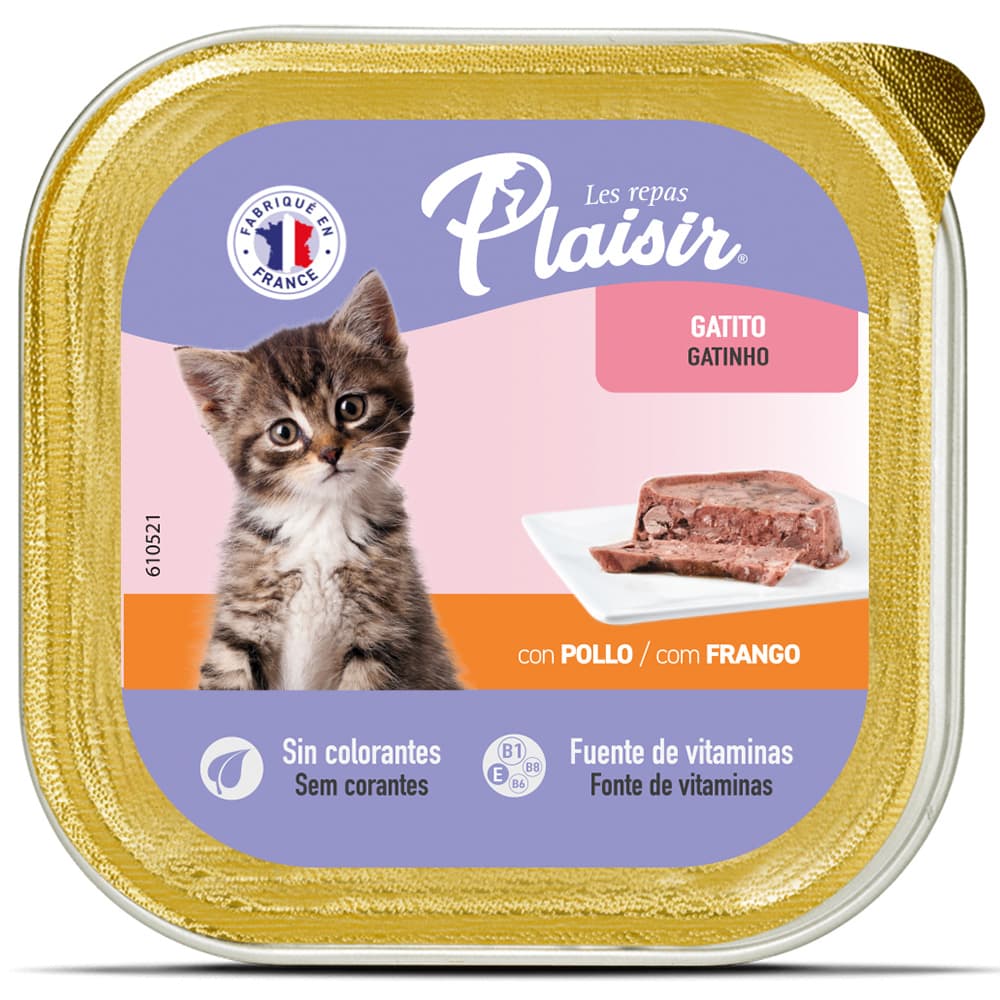 Alimento Humedo Pate Para Gatito Con Pollo 1