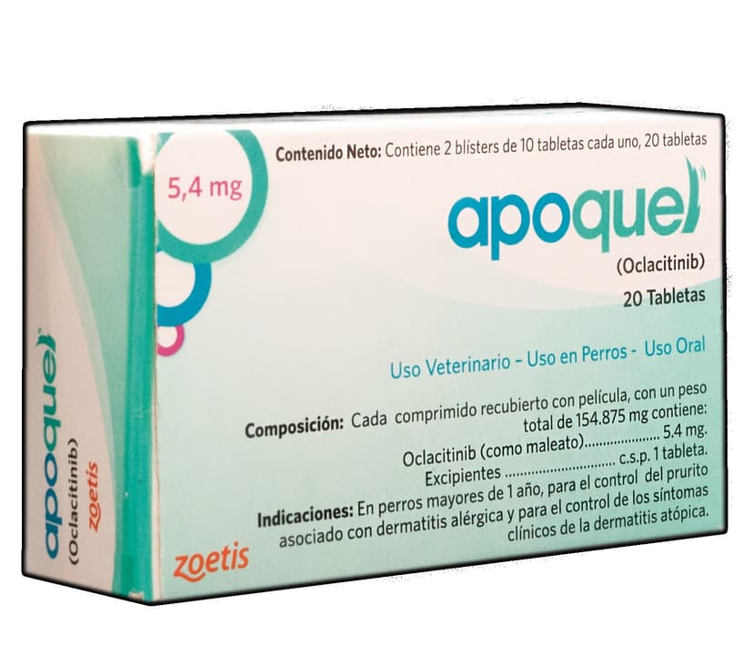 Antialérgico Apoquel Perros 5,4 Mg 20 Tabletas