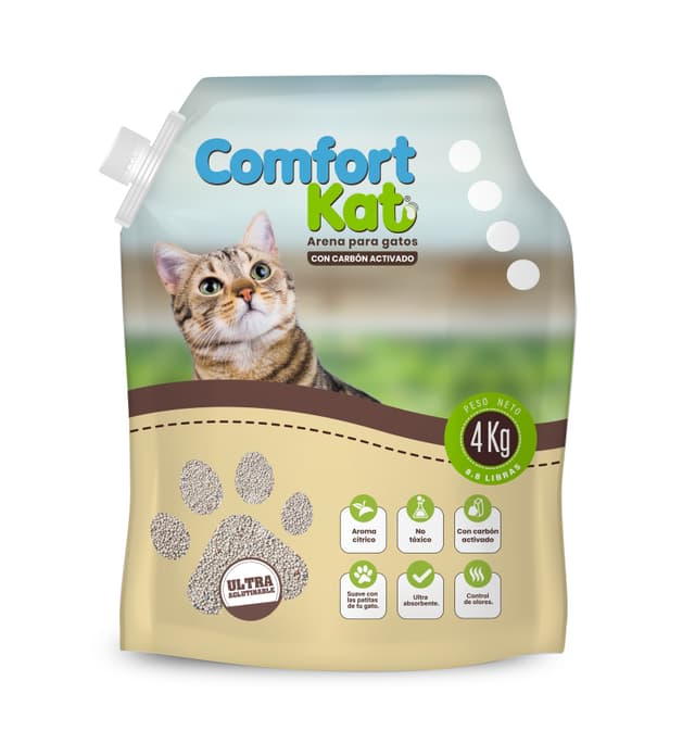 Arena para Gato Comforkat con Carbon Activado Pino