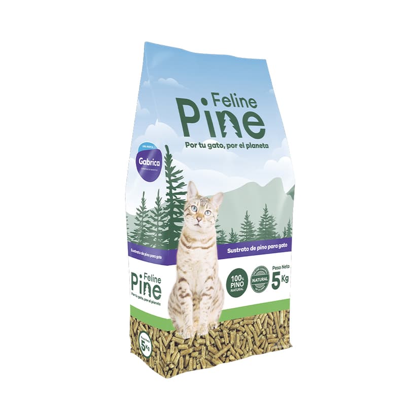 Arena Ecológica para gato Feline Pine