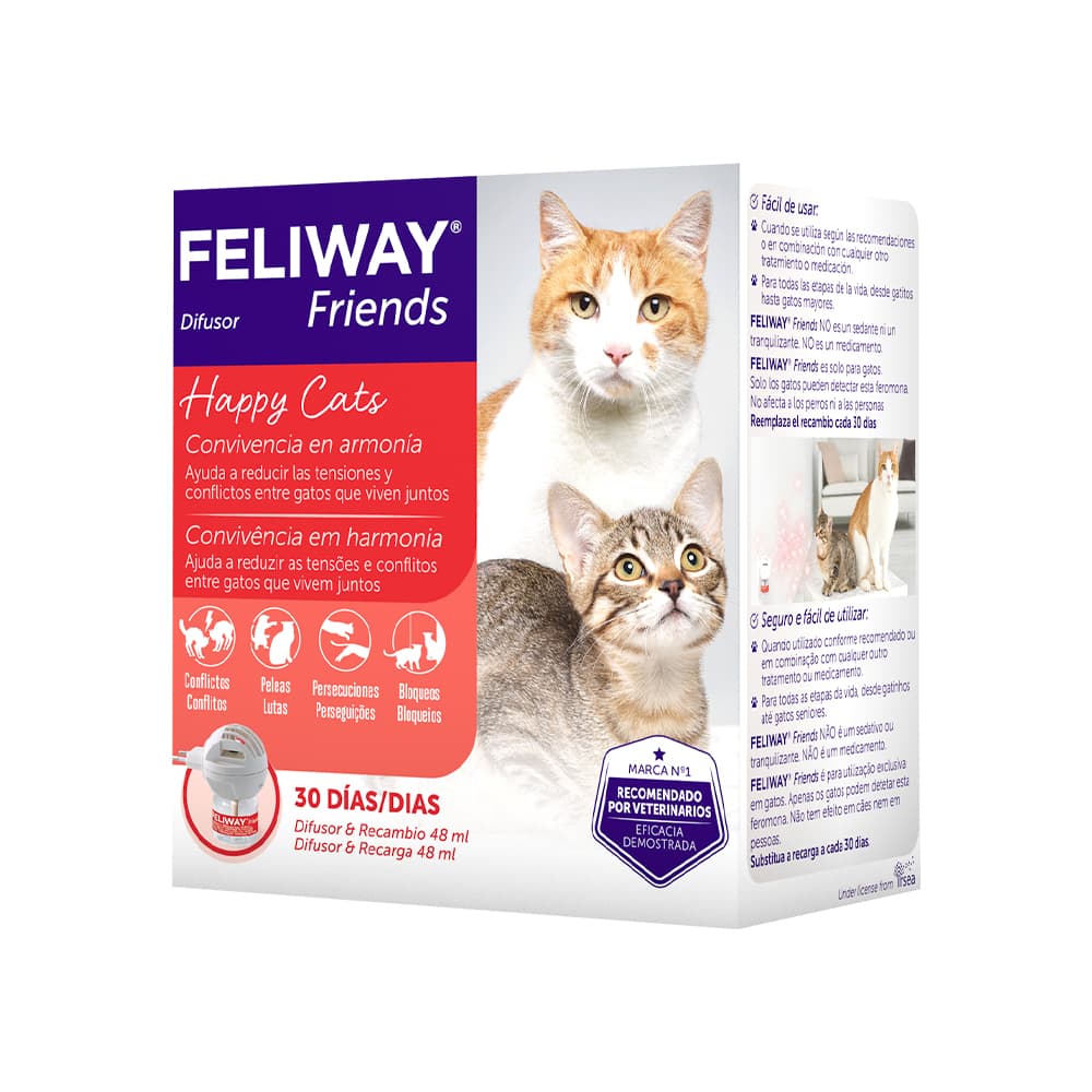 Difusor para gatos Feliway Friends + Recarga 48 ml