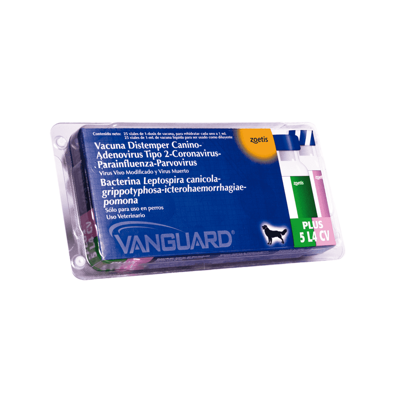 Vacuna para perro Vanguard Plus 5 4 CV- Pentavalente + Corona