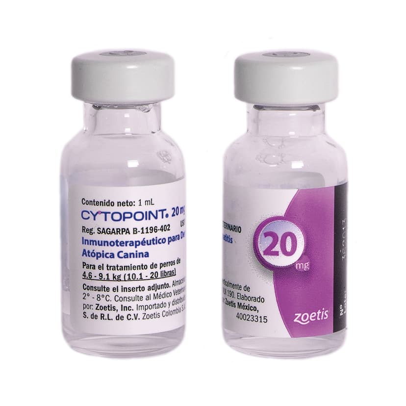 Inmunoterapieutico Para dermatitis Atópica Cytopoint Perros 20 Mg 2 Vial - Imagen 3 de 3