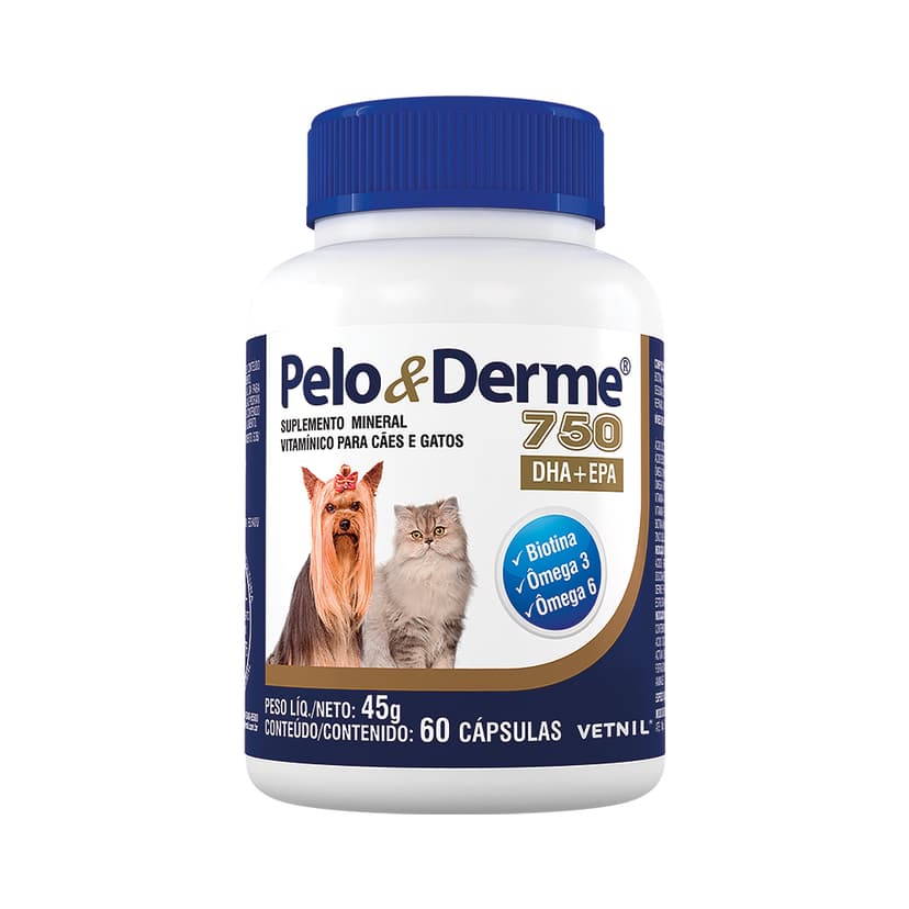 Suplemento Dermatológico Pelo y Derme 750
