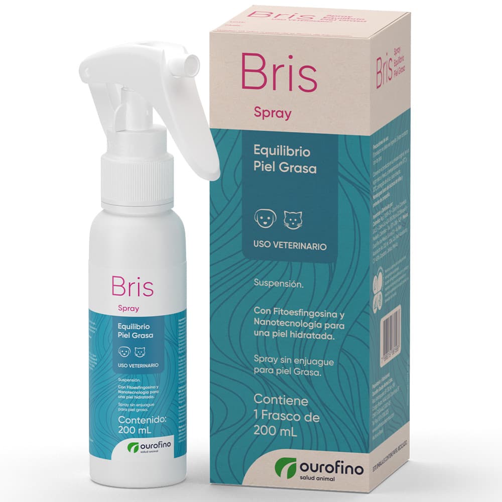 Spray Para Piel Grasa Ourofino Bris Equilibrio Para Perro Y Gato 200 Ml 1
