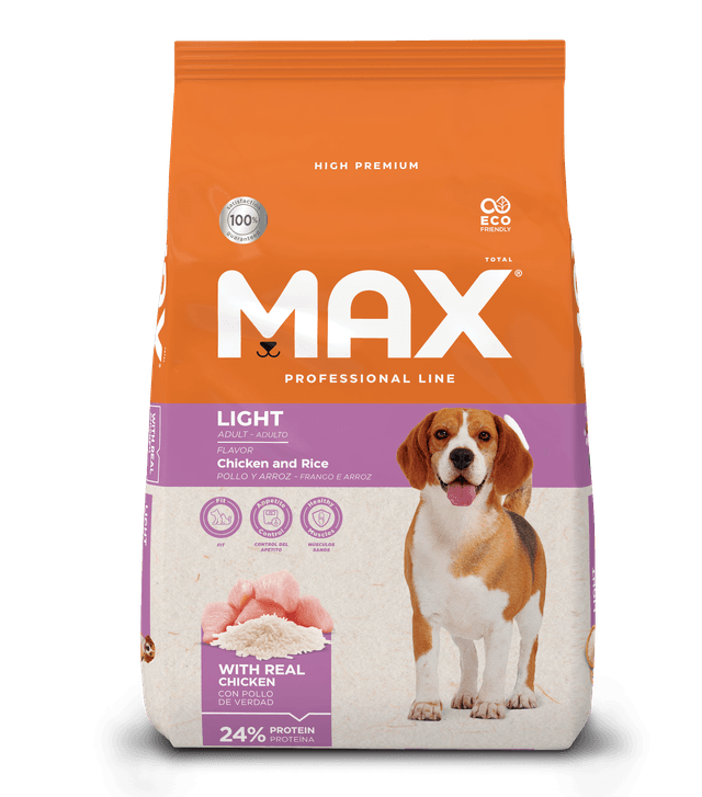 Comida para perro Max Adulto Light Pollo y Arroz