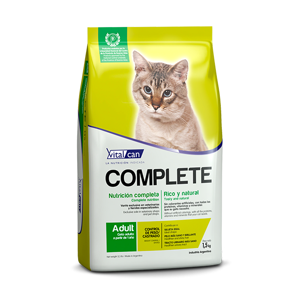 Complete Nutrición Especial Gatos Castrados o Sobrepeso