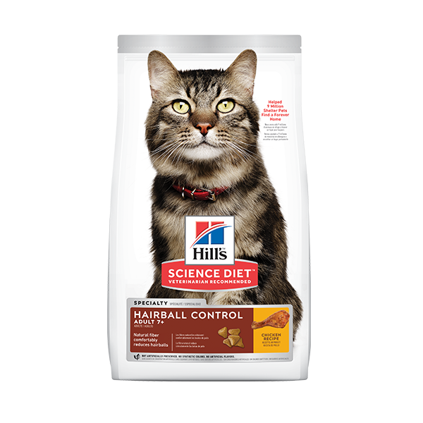 Hill’s Science Diet gato adulto 7+ Hairball Control