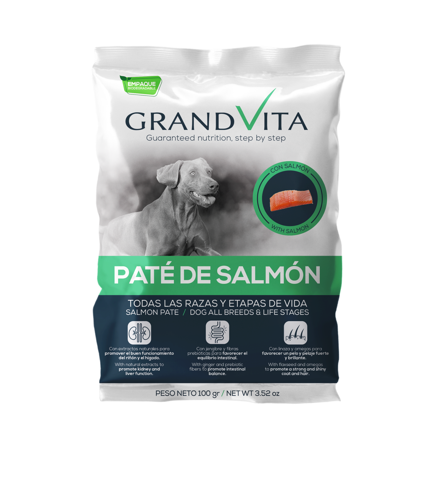 GrandVita Paté Salmón Perro