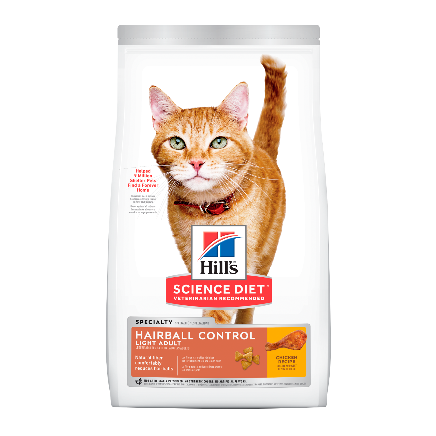 Comida Para Gato Hills Adulto Hairball Pollo